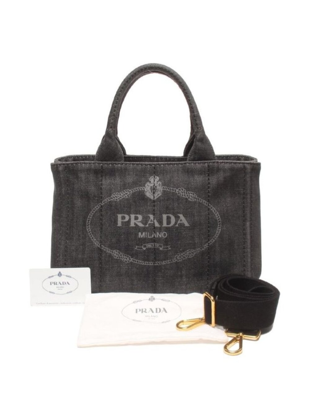 Prada 2-Way Shoulder Bag Crossbody Canapa - Picture 10 of 10